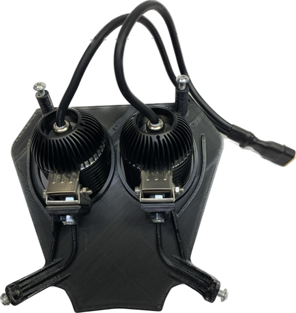 Lampfäste kallvit KTM 2017-2019, 72w med 2st NIZLED R40DRL