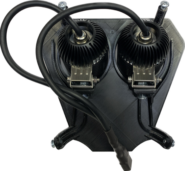 Lampfäste kallvit KTM 2020-2023, 72w med 2st NIZLED R40DRL