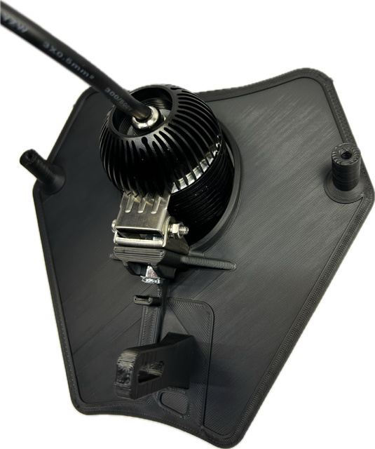 Lampfäste kallvit KTM 2024-, med 1st NIZLED 36watt R40DRL