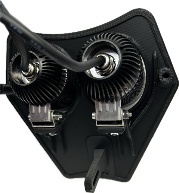 Lampfäste kallvit KTM 2024-, med 2st NIZLED 72watt R40DRL