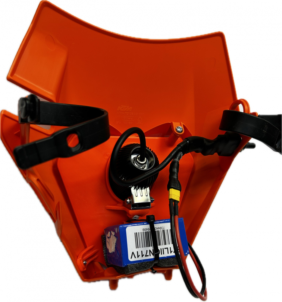 Singelkåpa 40W till KTM 85cc, med 7ah batteri, NIZLED R40DRL kallvit