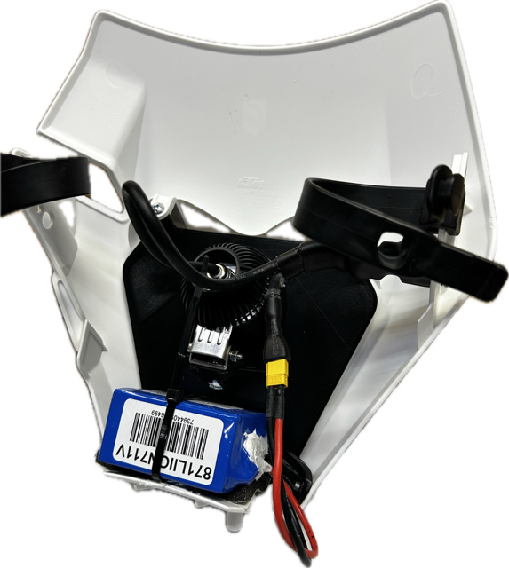 Singelkåpa 40w med 7ah batteri till KTM/Husqvarna/GASGAS 85cc, NIZLED R40DRL