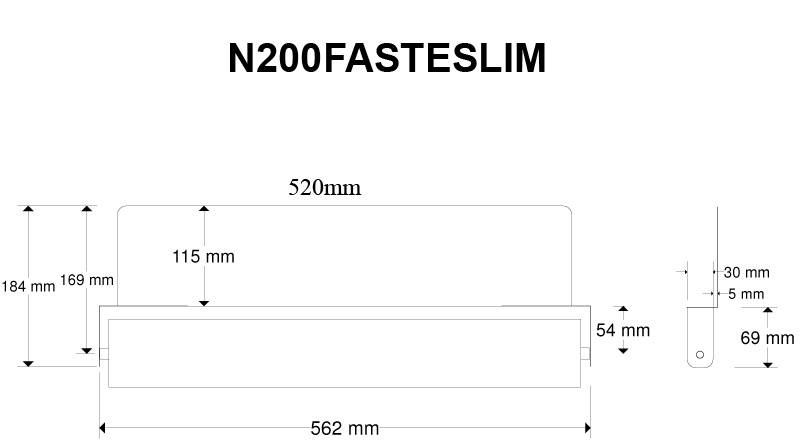 NIZLED Nummerplåtfäste slim