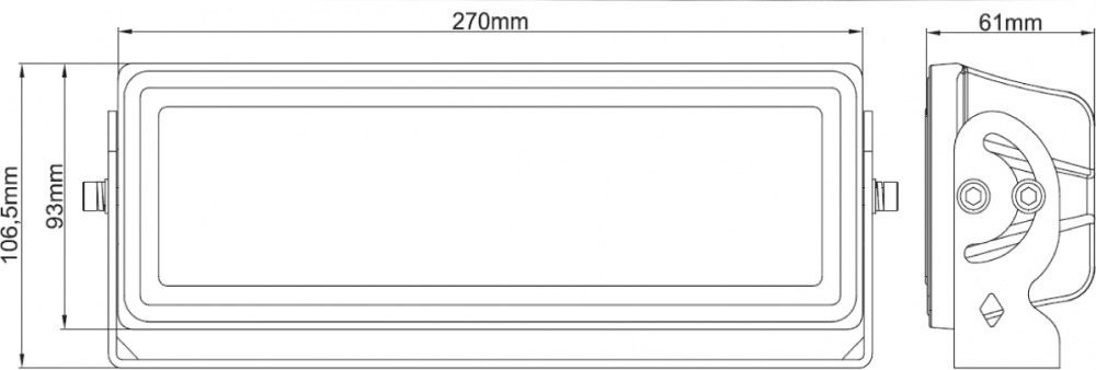 Nizled 70grader bredd LED Light 70W