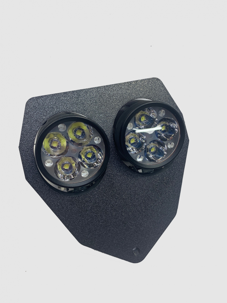 Lampfäste Sherco 2012-2023, 80w med 2st NIZLED R40DRL