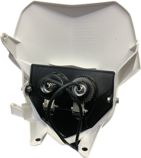 Dubbelkåpa insteg 80w Yamaha WR vit 2019-2024, NIZLED R40DRL