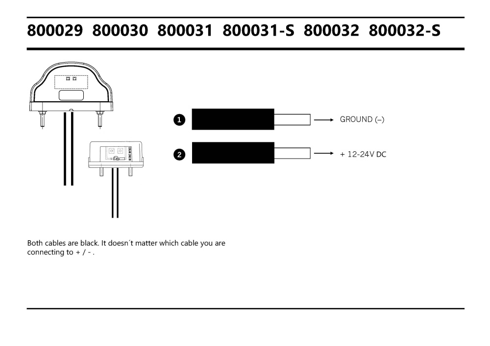 Strands Nsb LED Svart,12-24V