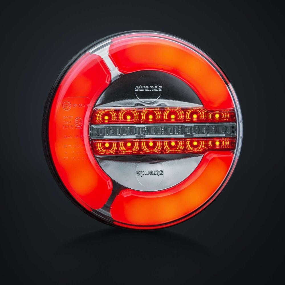 Strands Baklampa LED 3 Kammare 12-24V,142Mm Diameter Pos/Back/Dimm