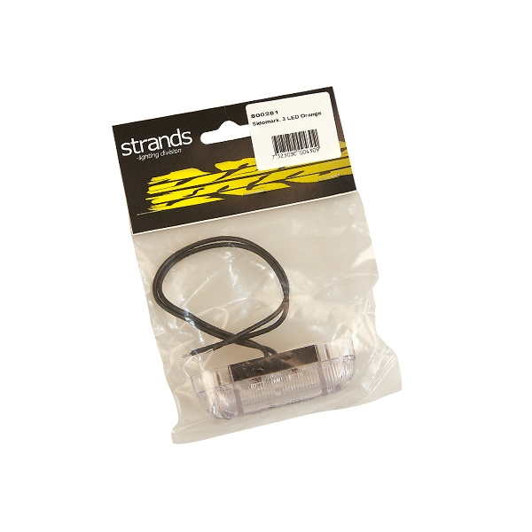 Strands Sidomark. 3 LED Orange,12-24V E-Märkt