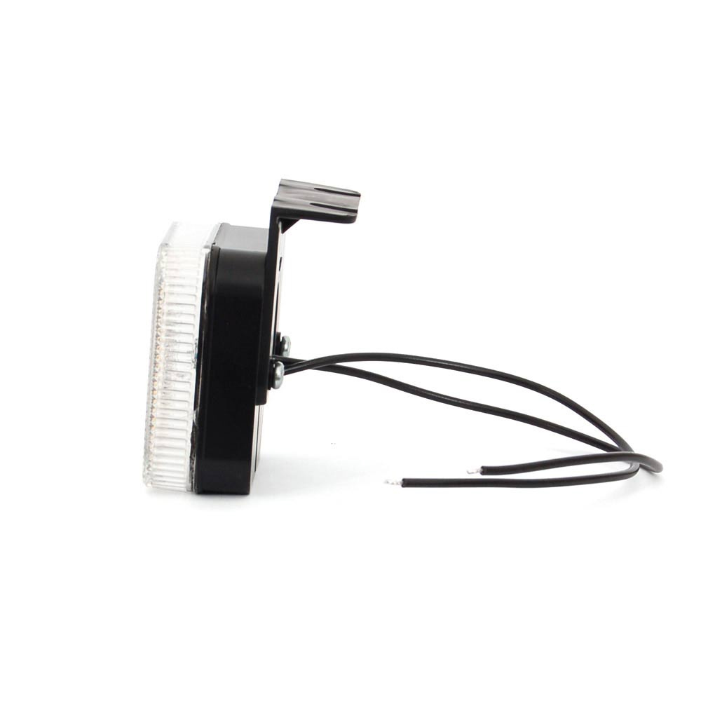 Strands Positionsljus Vit LED 12-24V,Inkl. Vinkelfäste E-Märkt