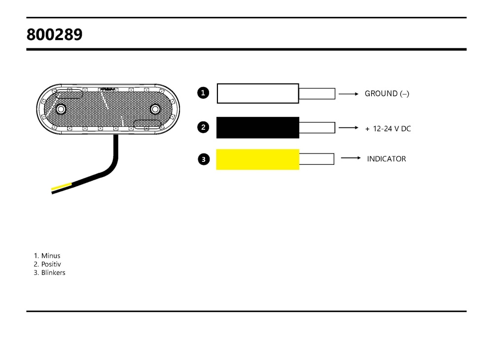 Strands Sidomarkering/Blinkers LED 12-24V IP68 E-Märkt,Inkl.Vinkelfäste Och Reflex.Blinkersväxlande