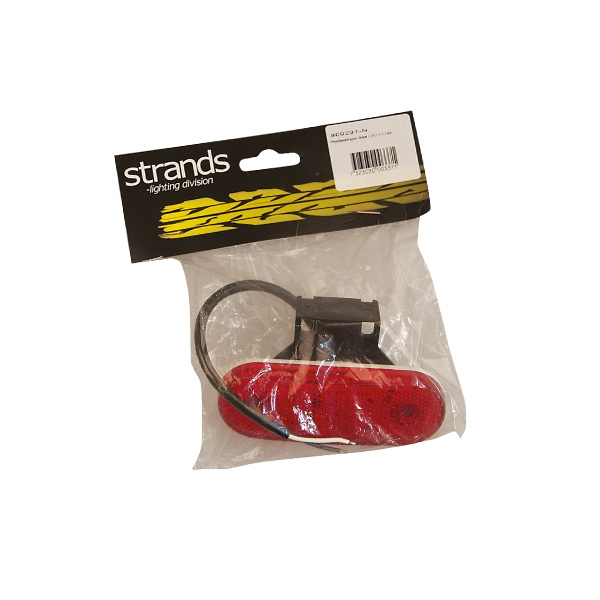 Strands Positionsljus Röd LED 12-24V,Inkl. Vinkelfäste