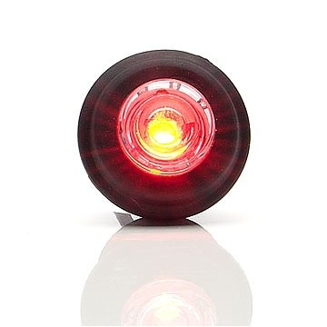 Strands Positionsljus Röd LED 12-24V.,Passas IN I 21Mm Hål. E-Märkt.