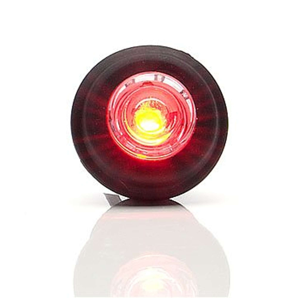 Strands Positionsljus Röd LED 12-24V.,Passas IN I 21Mm Hål. E-Märkt.