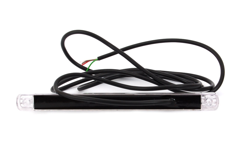 Strands Fiberoptisk Bak/Broms/Blinkers,237Mm Lång 12-24V Vitt Glas