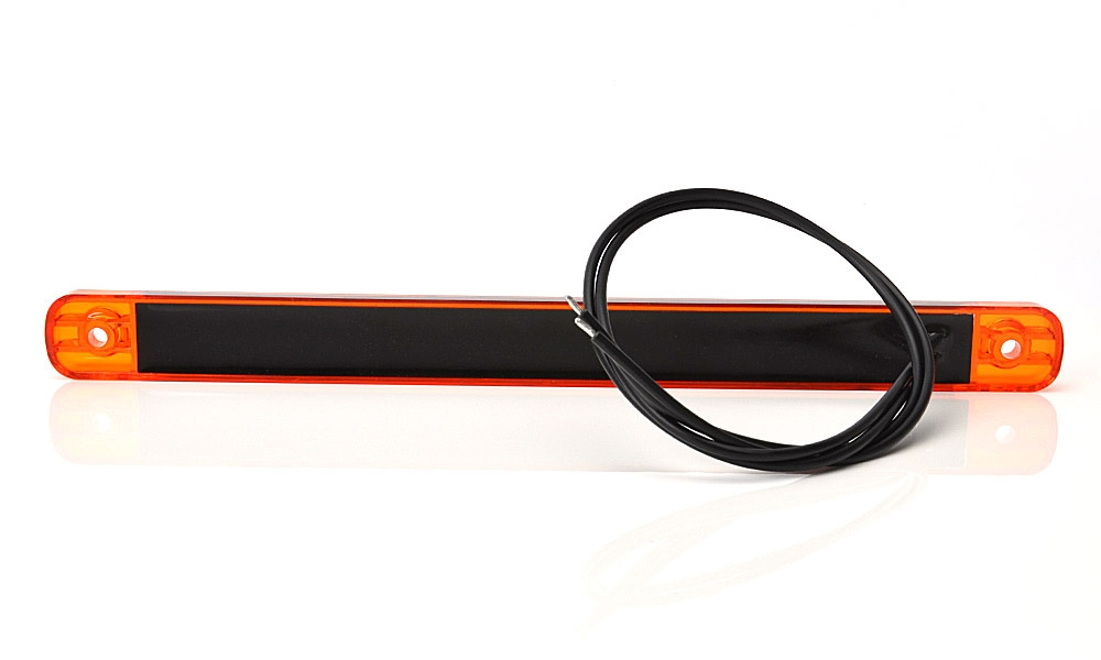 Strands Sidomarkering Orange Slim 9 LED,9-36V IP68. E-Märkt.