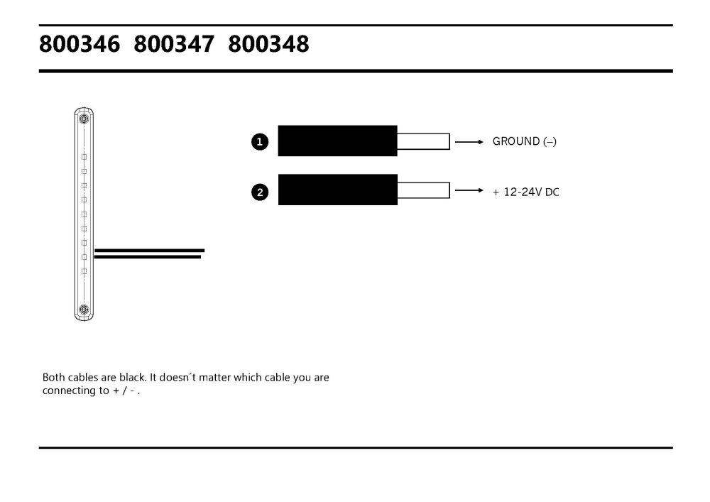 Strands Positionsljus Röd Slim 9 LED,9-36V IP68. E-Märkt.