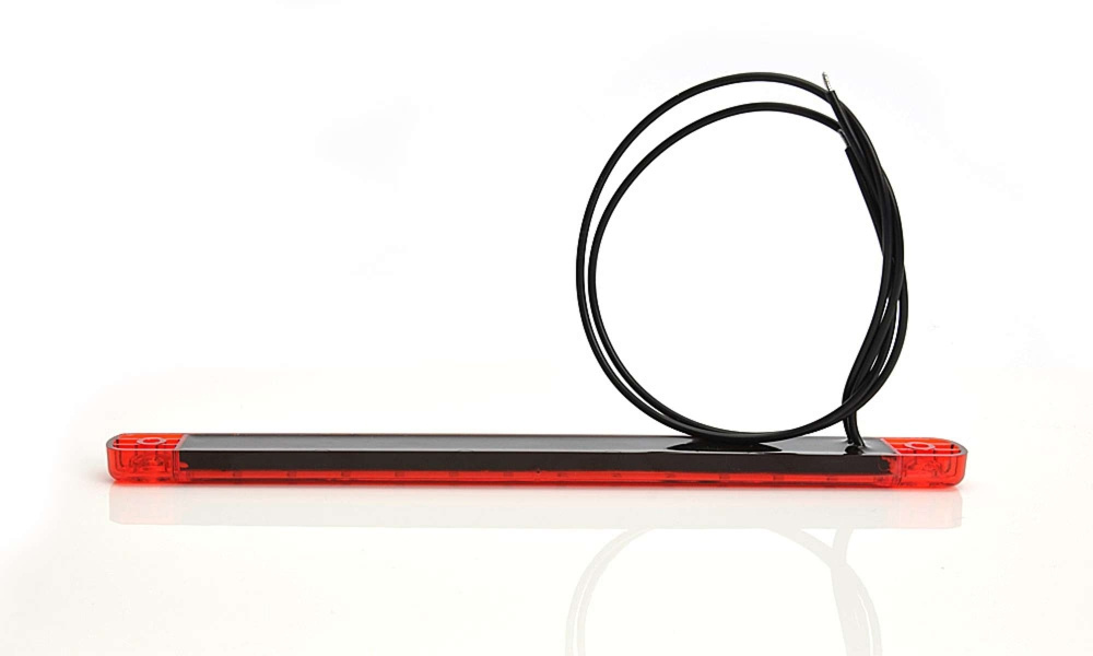 Strands Positionsljus Röd Slim 9 LED,9-36V IP68. E-Märkt.