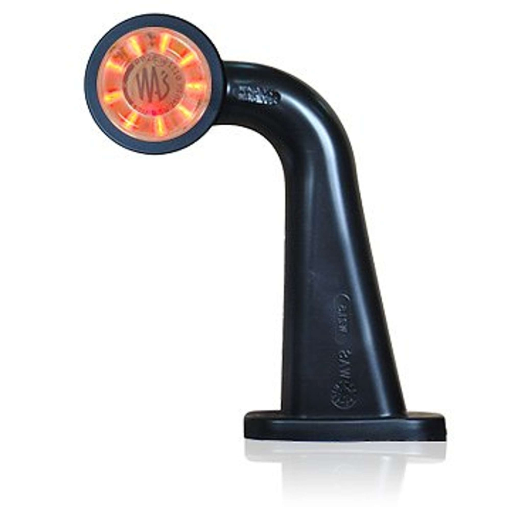 Strands Gummiarm Vit/Röd LED Höger,Klarglas. E-Märkt 12-24V