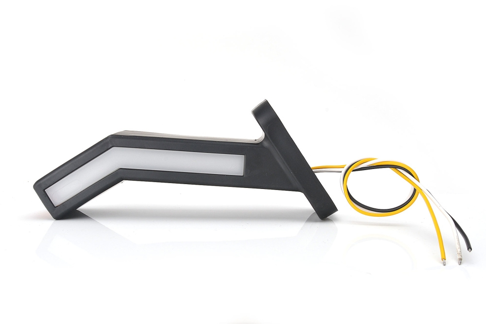 Strands Gummiarm Lång Vänster - Dyn. Blink,12-24V Dc, IP66/68, E-Godkänd