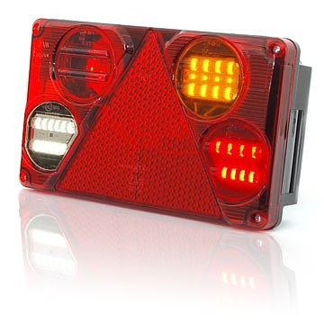 Strands Bakljus Släp 5-Kammare Höger,12-24V