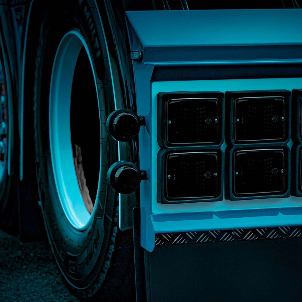 Strands Dark Knight Viking Positionsljus 6 LED, Röd