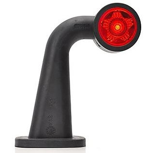 Strands Gummiarm Vit & Röd, Vänster