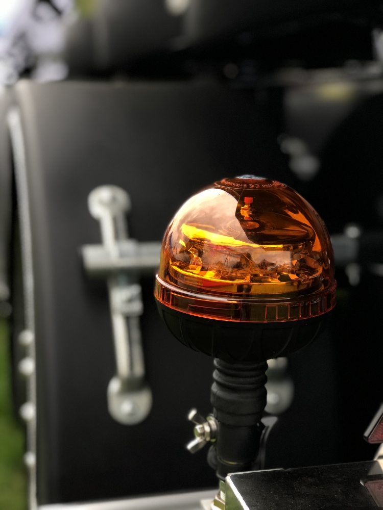 Strands Roterande Varningsljus LED 3 Funk. Stångmontage