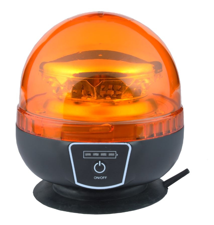 Strands Portabel Roterande Varningsljus LED Uppladdningsbar
