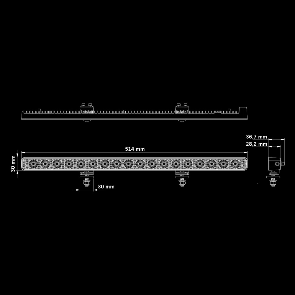 Strands NUUK E-Line Arbetsljus 80W