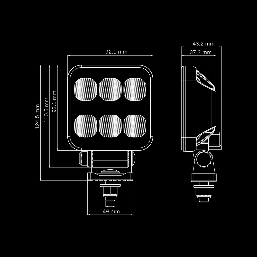 Strands Dark Knight Hardcore Arbetsljus 32W