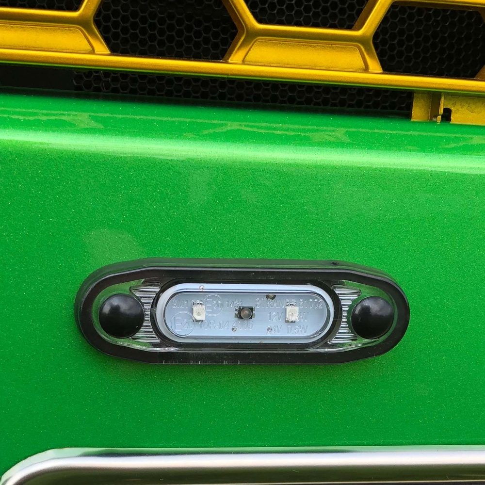 Strands Pos.Ljus Sld Vit LED, Vitt Glas.,79X26Mm 5M Kabel