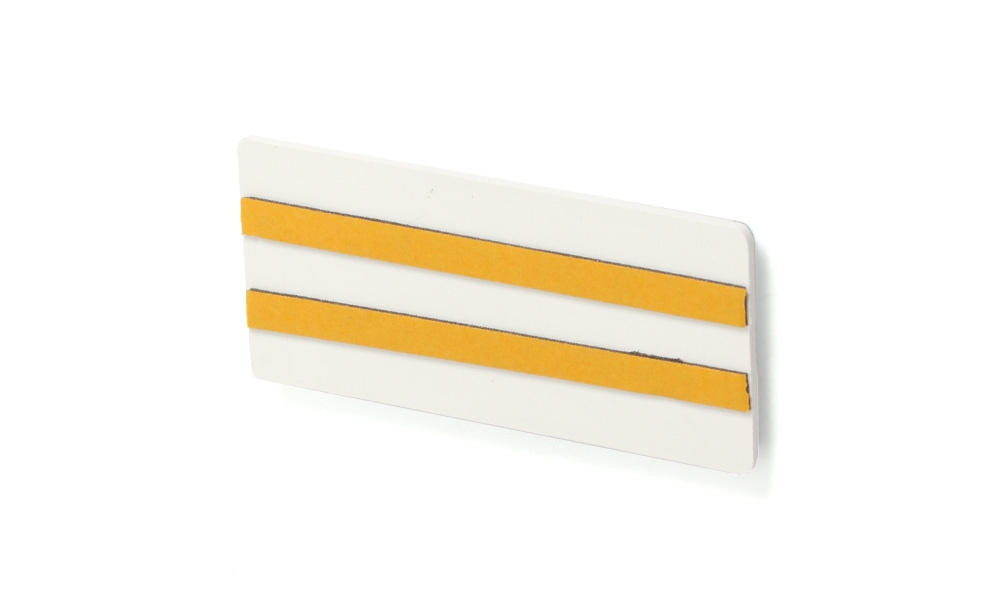 Strands Reflex Vit 105X51Mm Självhäft 4-Pack,Med Dubbelhäftande Tejp