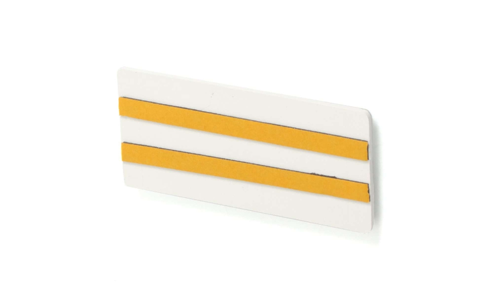 Strands Reflex Vit 105X51Mm Självhäft 4-Pack,Med Dubbelhäftande Tejp