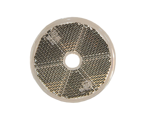 Strands Reflex Vit Rund 60Mm Med Hål. 4-Pack,E-Märkt.