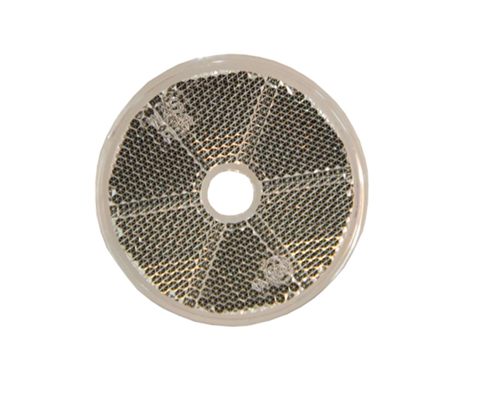 Strands Reflex Vit Rund 60Mm Med Hål. 4-Pack,E-Märkt.