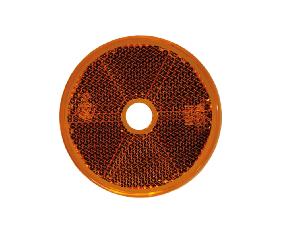 Strands Reflex Orange Rund 60Mm M. Hål 4-Pack,E-Märkt.