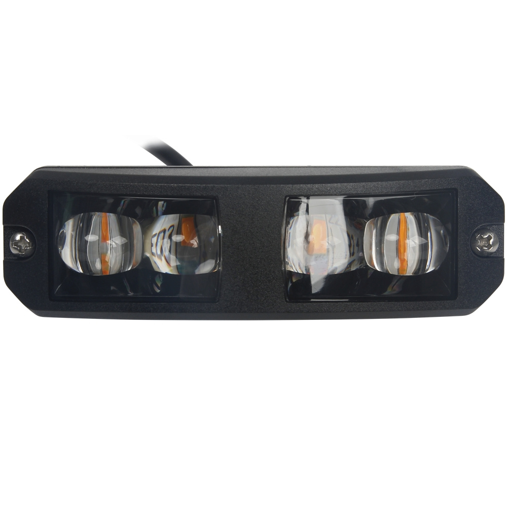 Strands Curved Riktat Blixtljus Orange LED