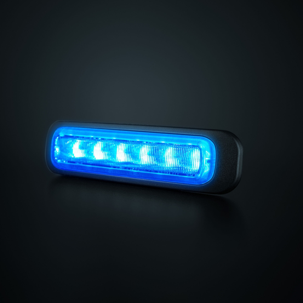 Strands Dark Knight Riktat Blixtljus Blue 6 LED