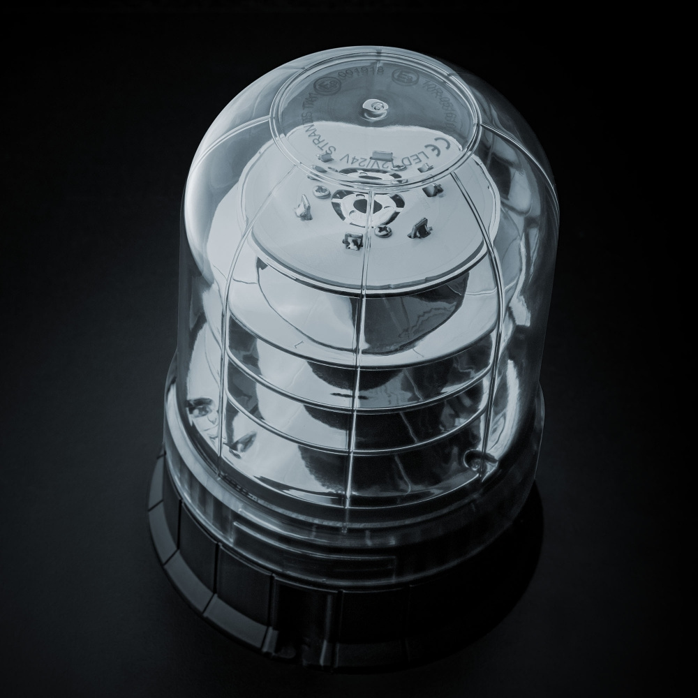 Strands Big Energy XL Roterande Varningsljus Klar Lins