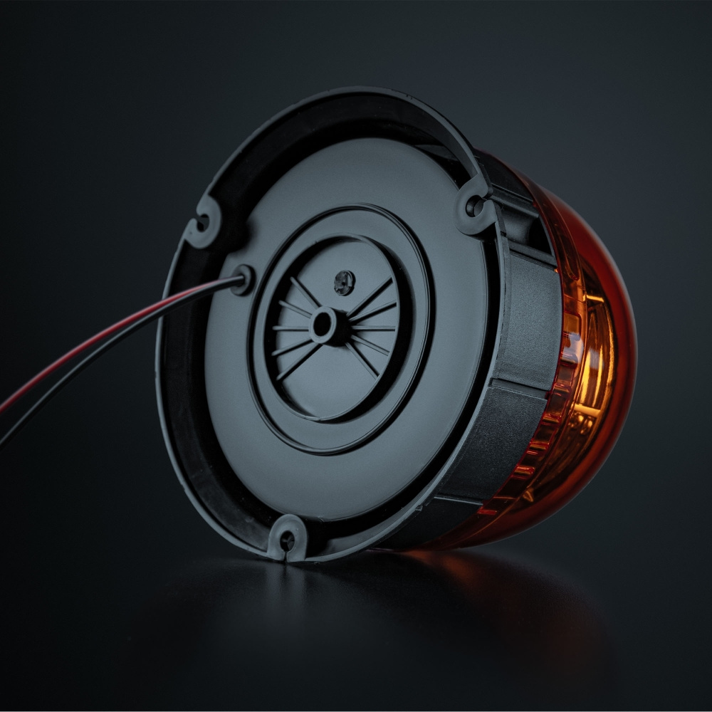 Strands Big Energy Roterande Varningsljus Orange Lins Planmontage