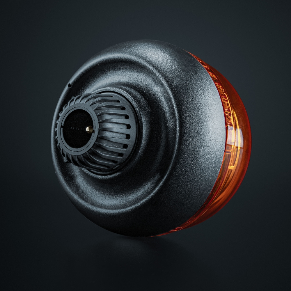 Strands Big Energy Roterande Varningsljus Orange Lins Stångmontage