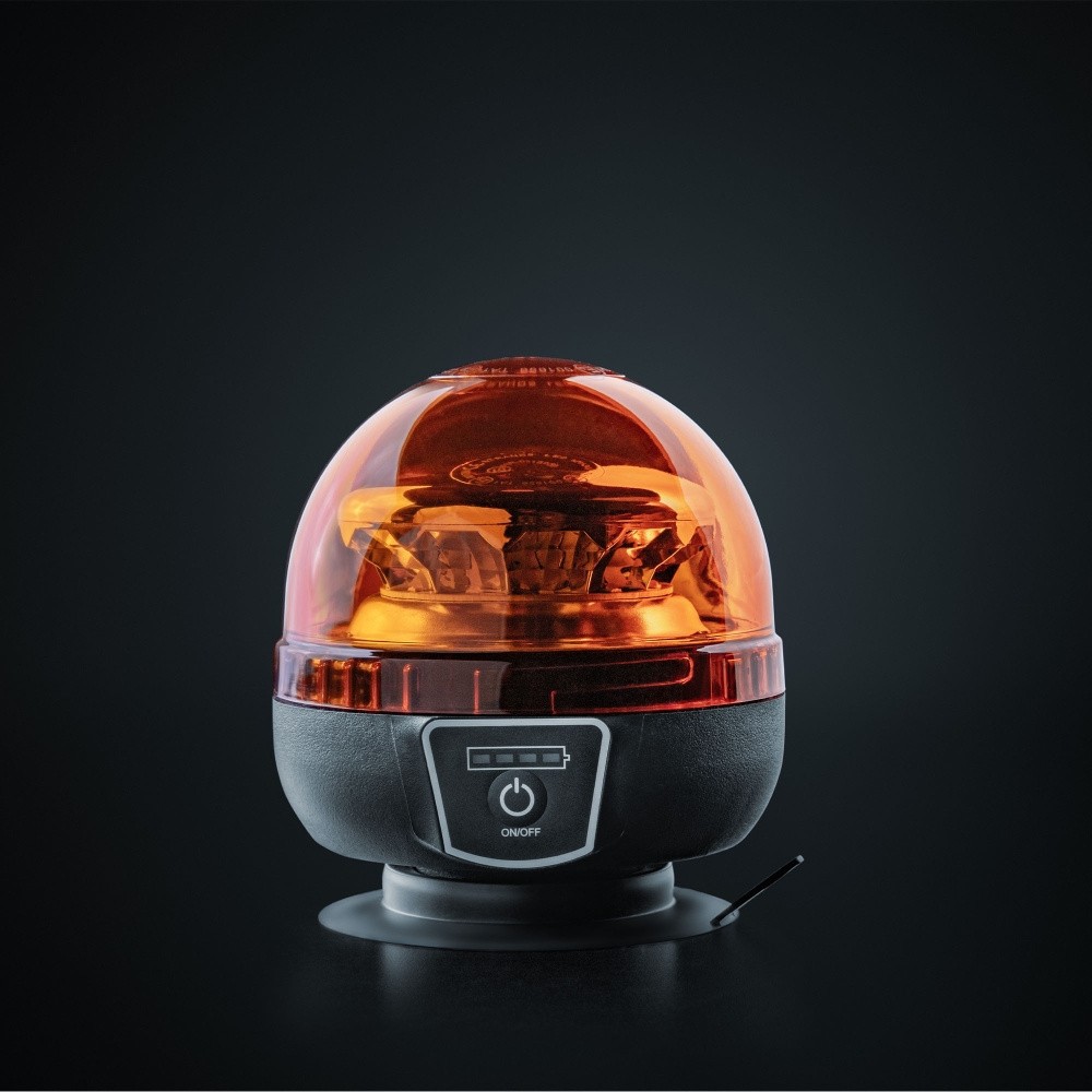 Strands Big Energy Portabel Roterande Varningsljus Orange Lins