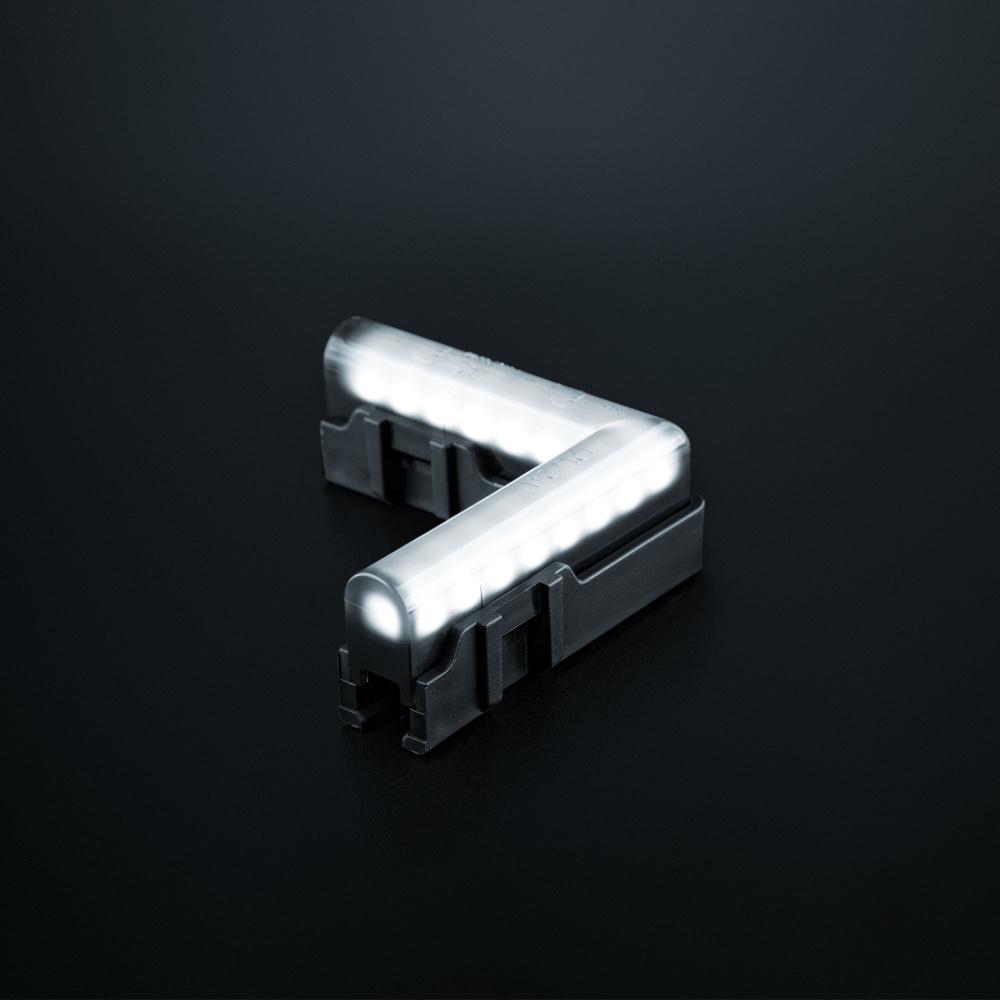 Strands Freedom Dark Line Vitt Hörnpositionsljus