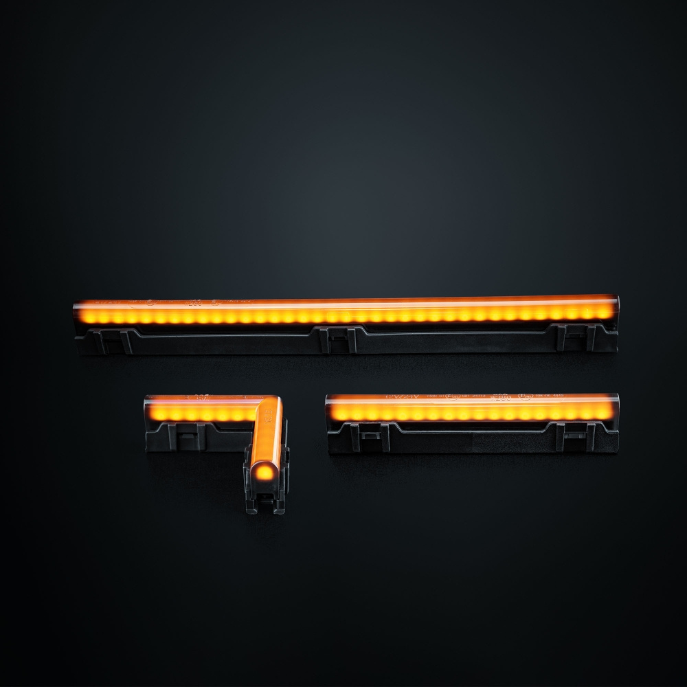 Strands Freedom Dark Line Orange Sidomarkering Lång