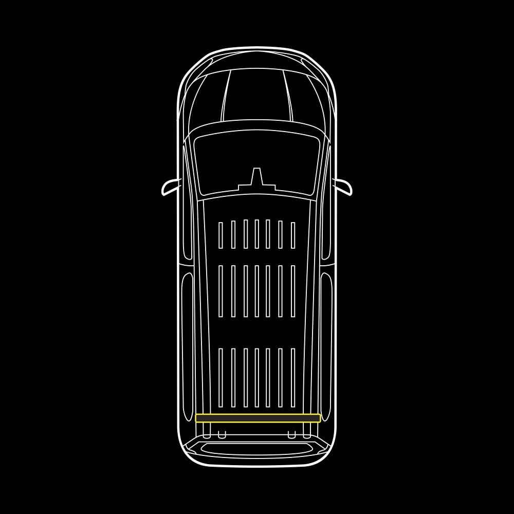 Strands Bakmonterad Big Energy XL, Ford Transit Custom 2013-2023