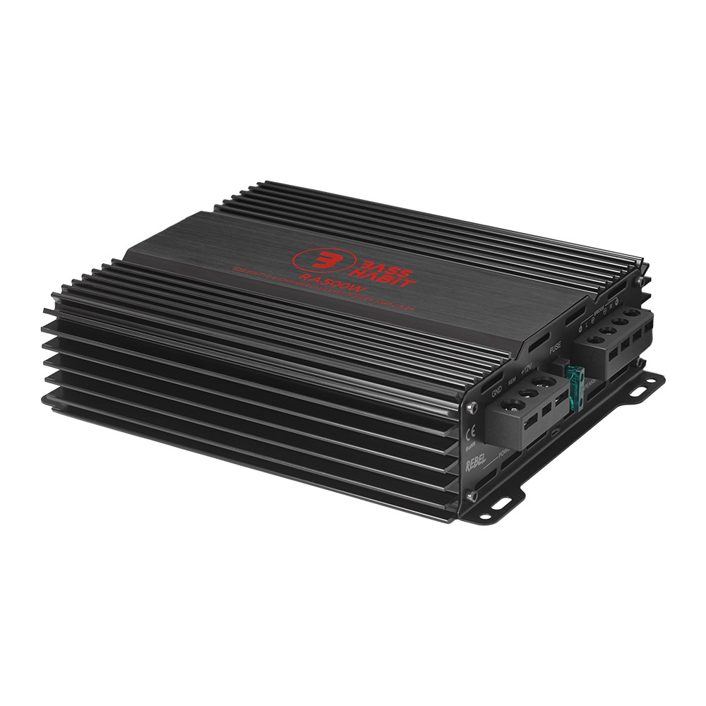 Bass Habit Rebel RA500W, tvåkanaligt slutsteg