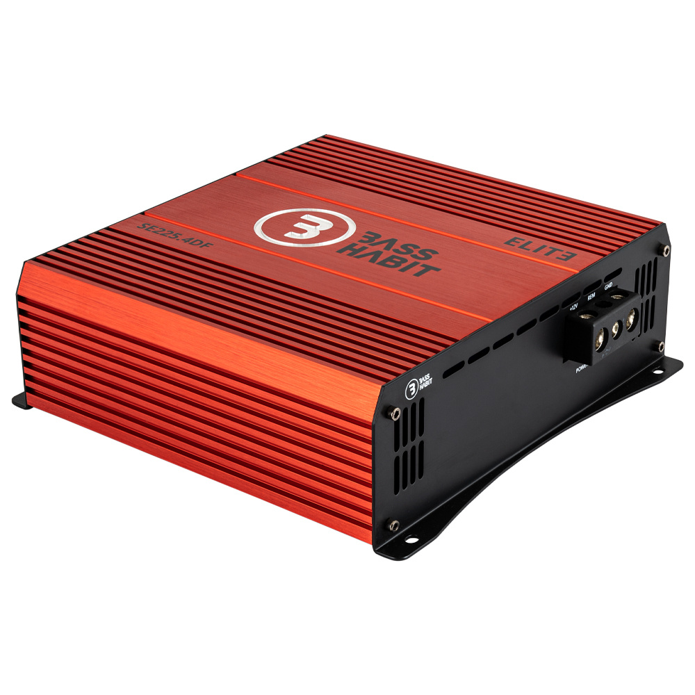 Bass Habit SPL ELITE 225.4DF, fyrkanaligt slutsteg