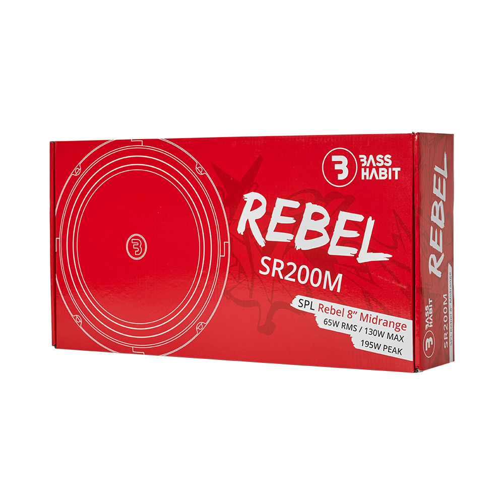 Bass Habit Rebel SR200M, 8 tums midbasar