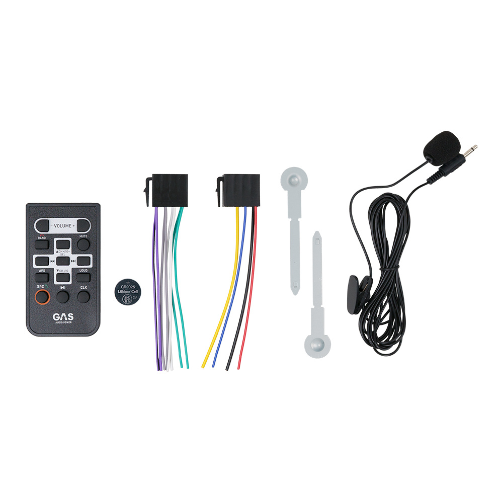 GAS MAX M140-BTX bilstereo med Bluetooth, 32-bit DSP och 3 par (4V) lågnivå